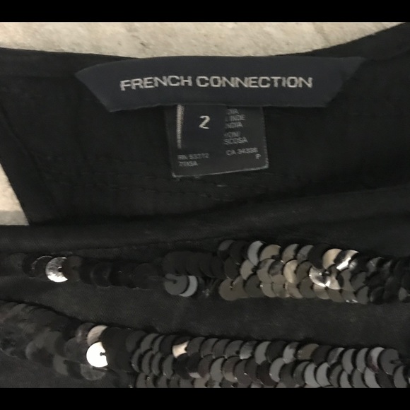 French Connection black sequin dress - Picture 3 of 3